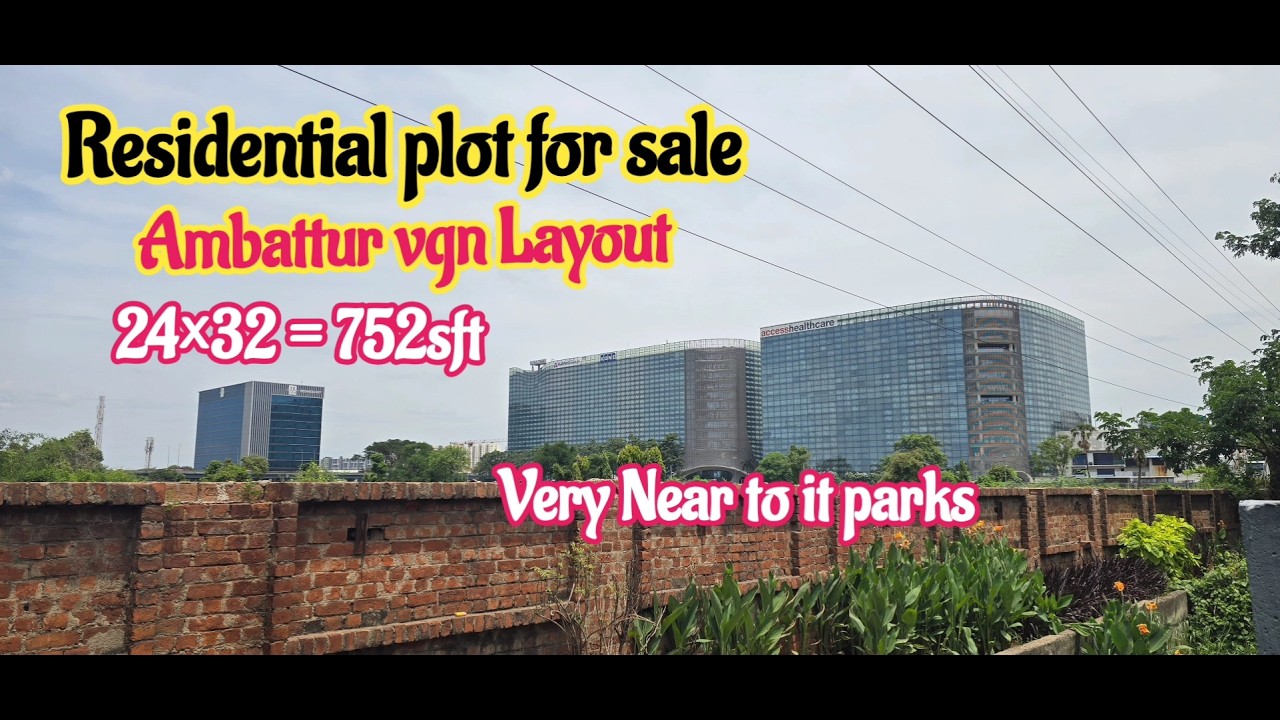 ID-424  Residential Plot for Sale in Chennai | Ambattur | Vgn Layout | 752 Sq.Ft | 24*32 | CMDA |