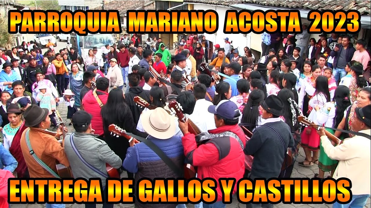 PARROQUIA  MARIANO ACOSTA 2023 // ENTREGA DE RAMA DE GALLOS  Y CASTILLOS.