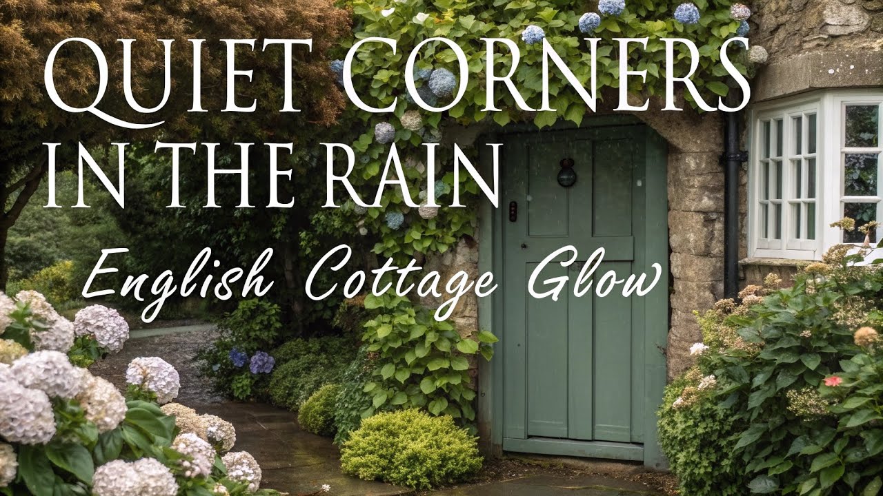 🌧️Quiet Corners in the Rain — English Cottage Glow🪟