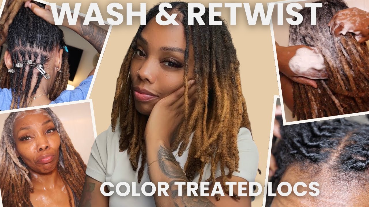 Wash Day + Retwist Routine for Bleached Locs | How I Care for My Locs