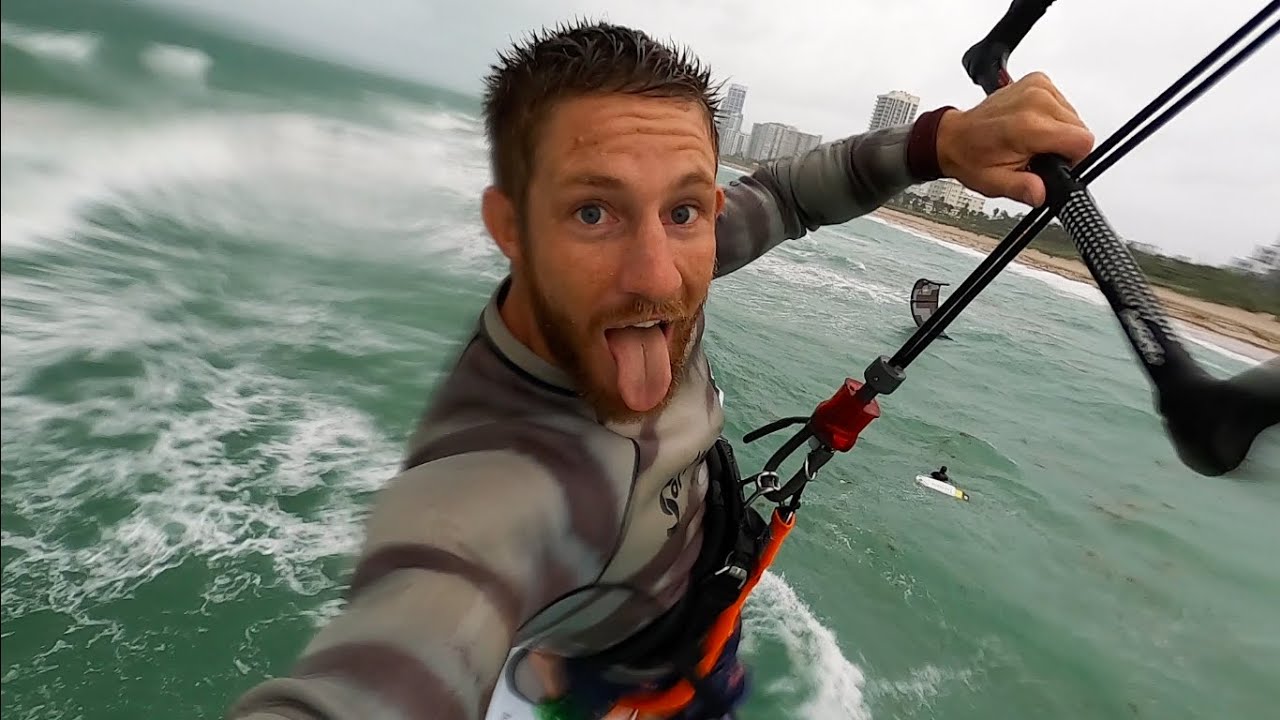 Sessions and Lessons - Windy Miami Weekend Kiteboarding