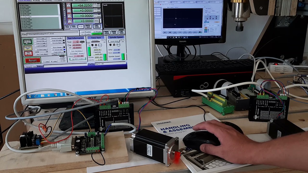 CSMIO/IP-M + SimCNC vs MACH3 + cheap chinese BoB - NEMA23