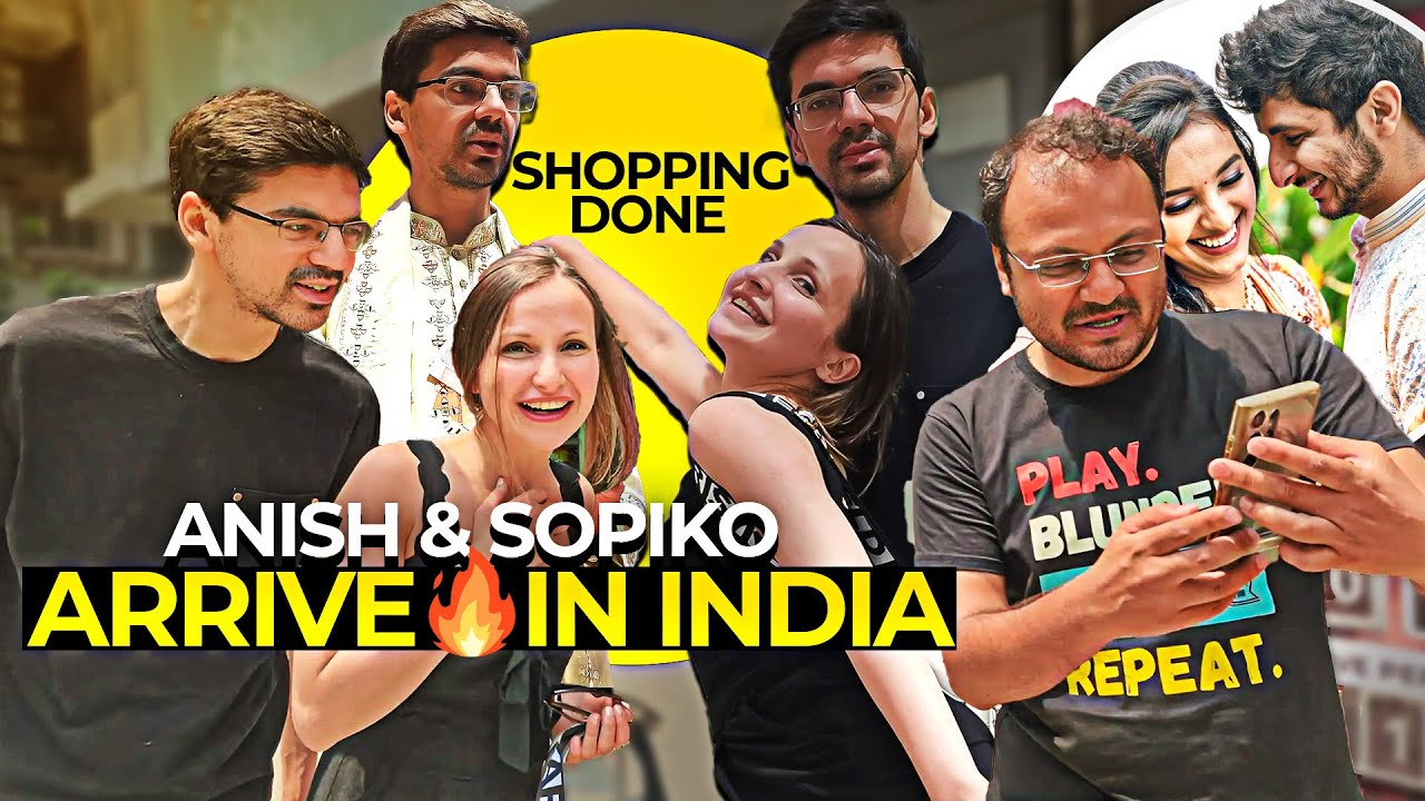 Anish Giri and Sopiko arrive in India for their friend Vidit Gujrathi's wedding!