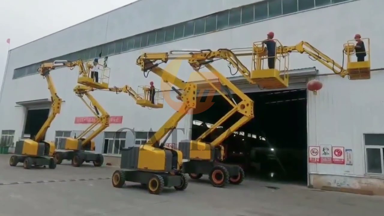 CATHAYLIFT 14m-25m Towable Self Propelled Articulated Boom Lift Man Lift