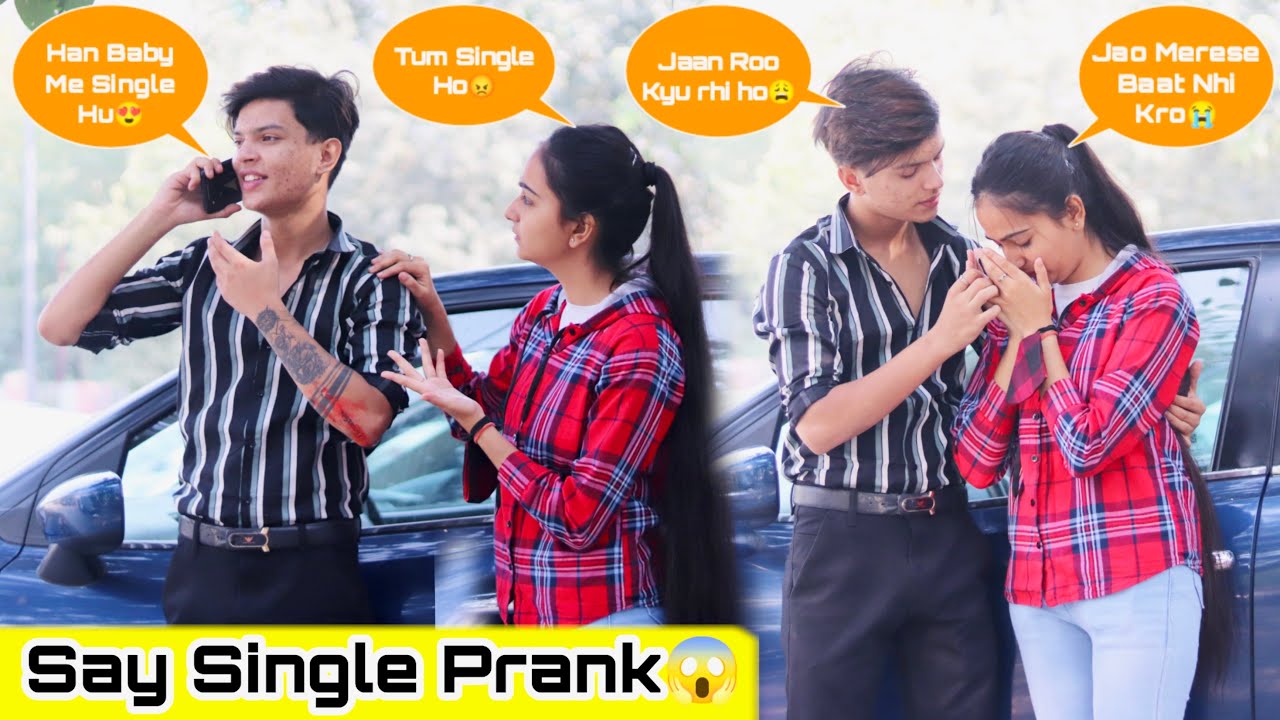 Say Single Prank || Prank On Girlfriend (Gone Extremely Angry😱) || Shahfaiz World