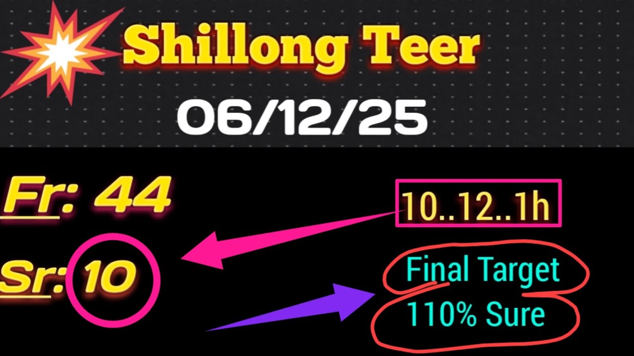 Shillong Teer Common Number Today || Shillong Teer Result #shillong 🎯😁😄