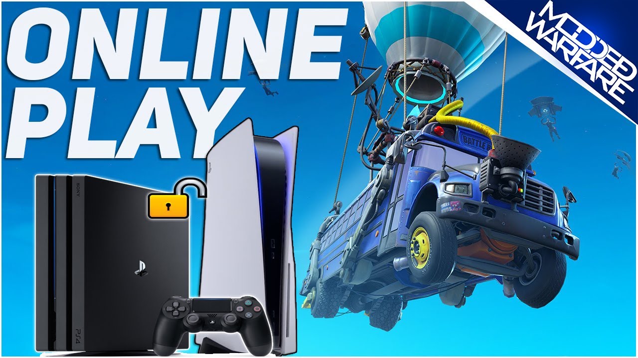 Играйте в Fortnite Online на взломанных PS4 и PS5