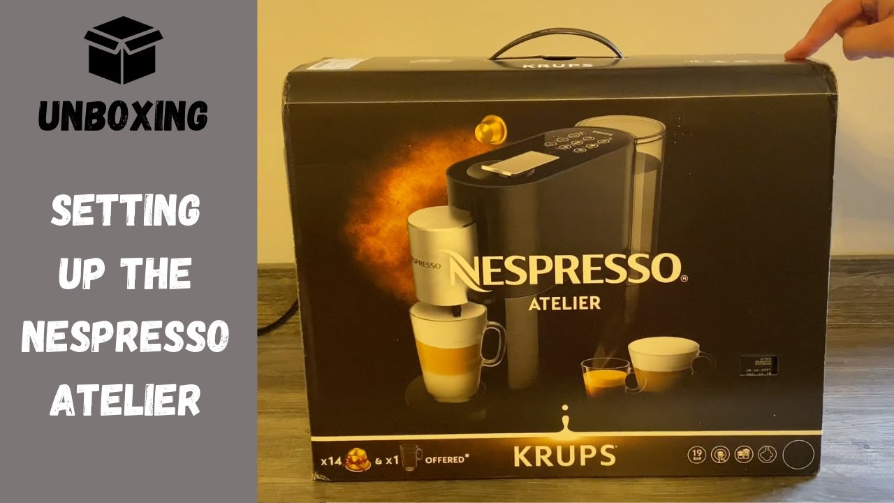 Nespresso Atelier Coffee Machine UNBOXING and FIRST USE | How to set it up to make a cappuccino!