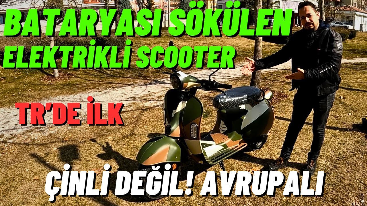 Quazzar e-divine Plus / Bataryası Sökülen Elektrikli Scooter / Avrupa Üretim!