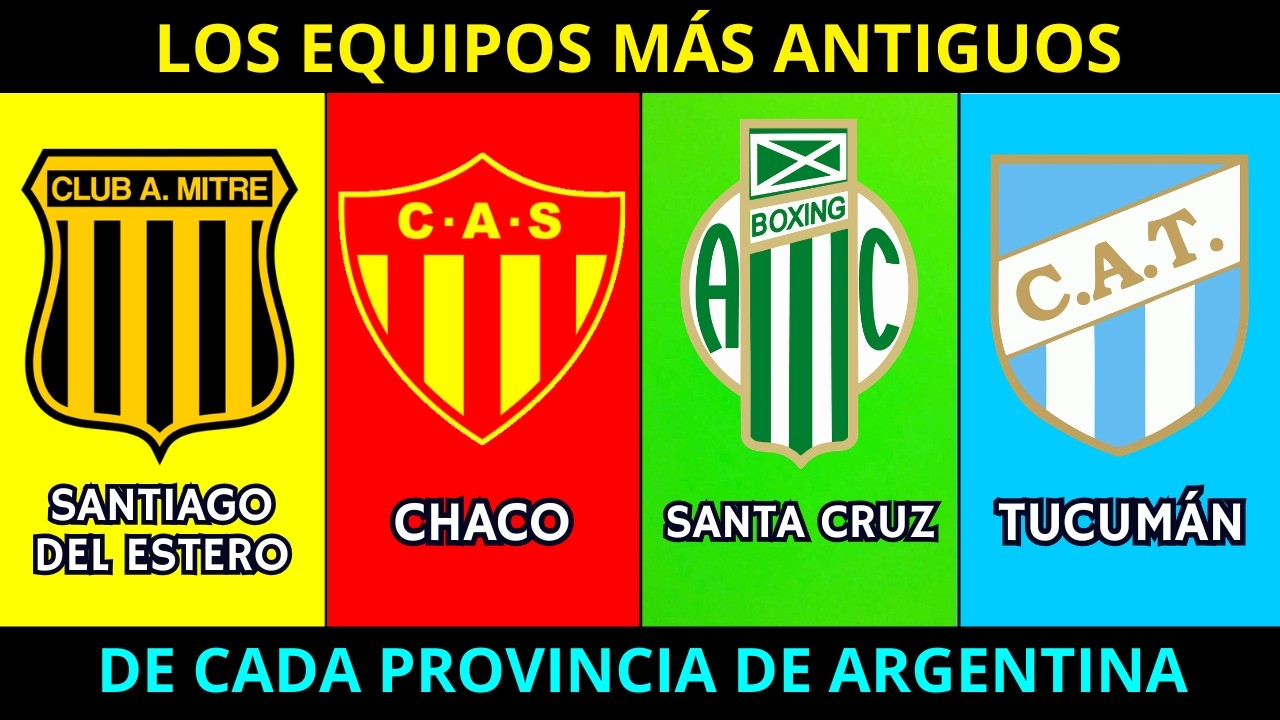 Los EQUIPOS MÁS ANTIGUOS de CADA PROVINCIA DE ARGENTINA
