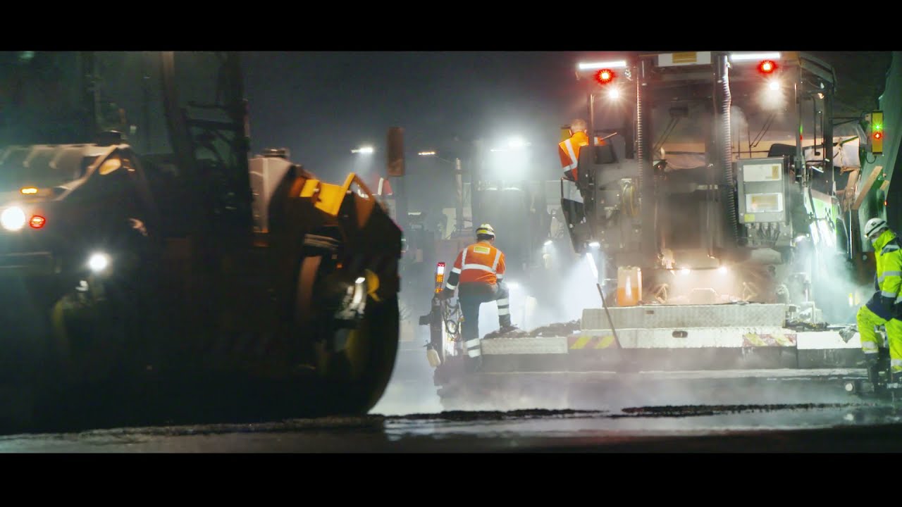 Au plus près du chantier de rénovation de chaussées  l’A9 entre Nîmes et Gallargues