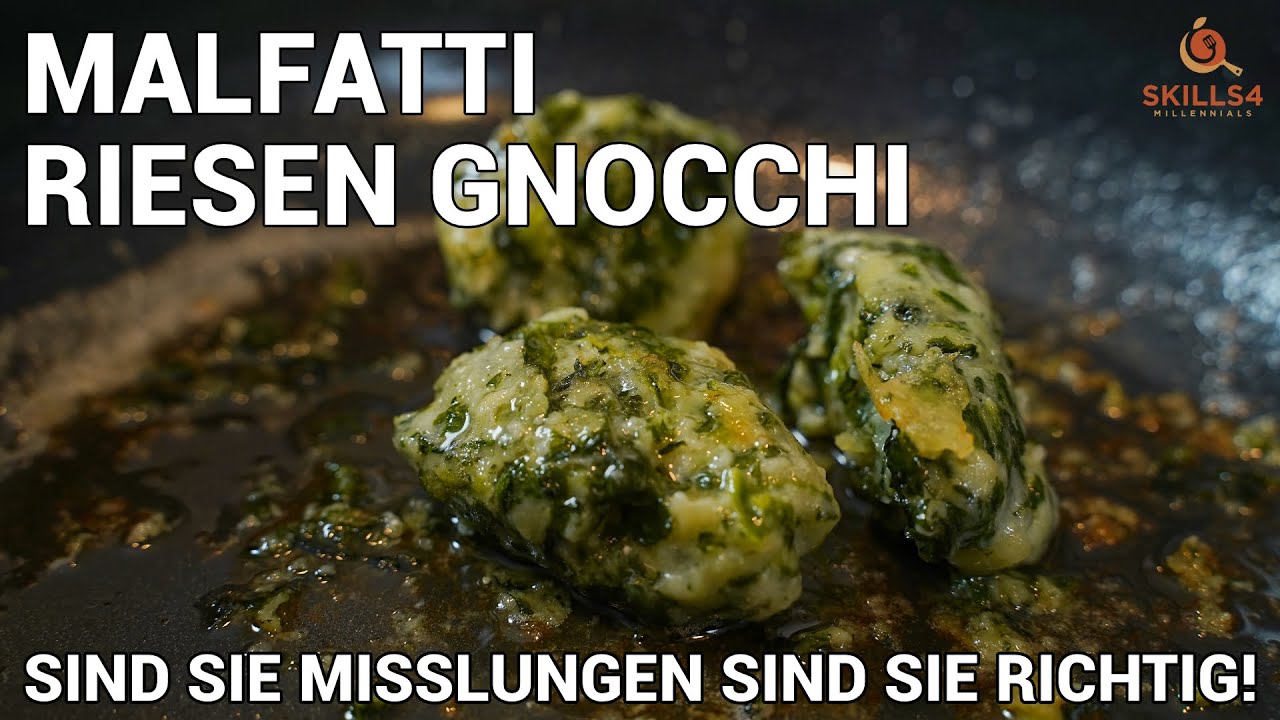 Malfatti - Riesen Gnocchi aus Ricotta und Spinat