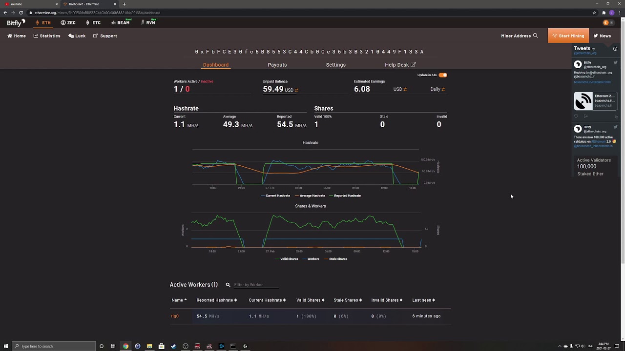 How Much $$$ I Made Mining Ethereum for 1 Week! - Single RTX 3080