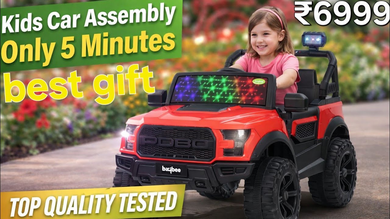 Baybee Bronco Electric Ride On Jeep 🚗 | assembly 5 minutes #kidstoy #kidscar #youtube 