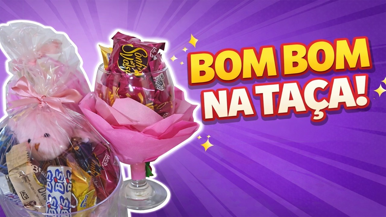 BOM BOM NA TAÇA! 🍫💖 Ideia Linda e Fácil para Presentear | Passo a Passo Completo