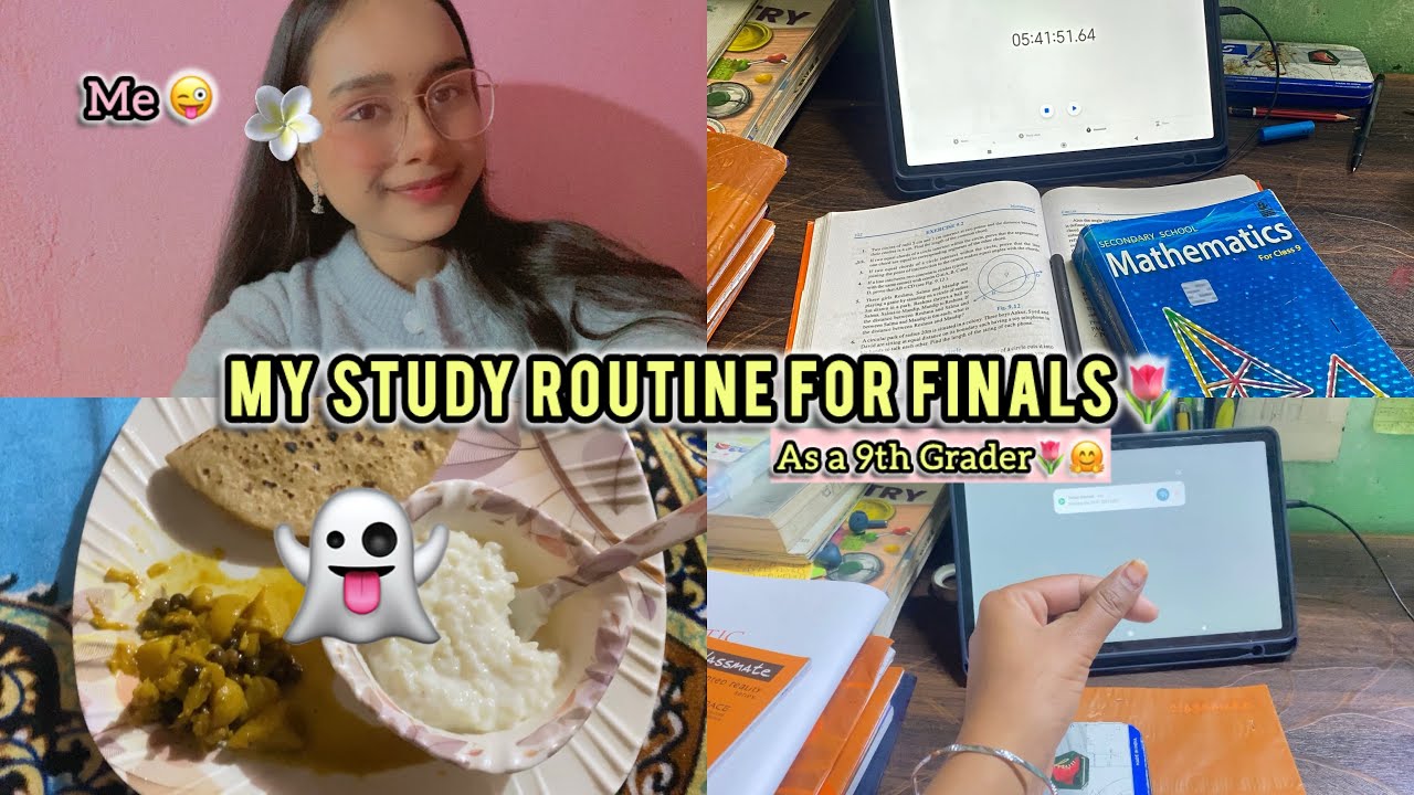 My Study Routine As a 9th Grader 🌱| Preparing For Final *EXAM*❣️🌷