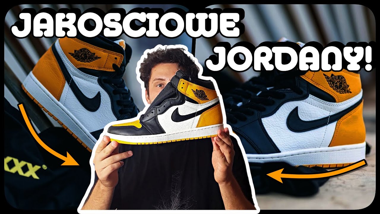 JAKOŚCIOWE JORDANY! Jordan 1 High Yellow Toe Taxi
