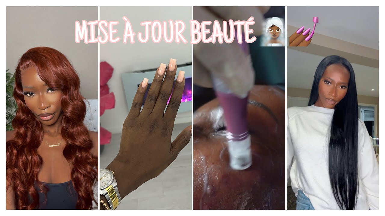 Mise à jour beauté: soin, ongles, tape extensions & wig install