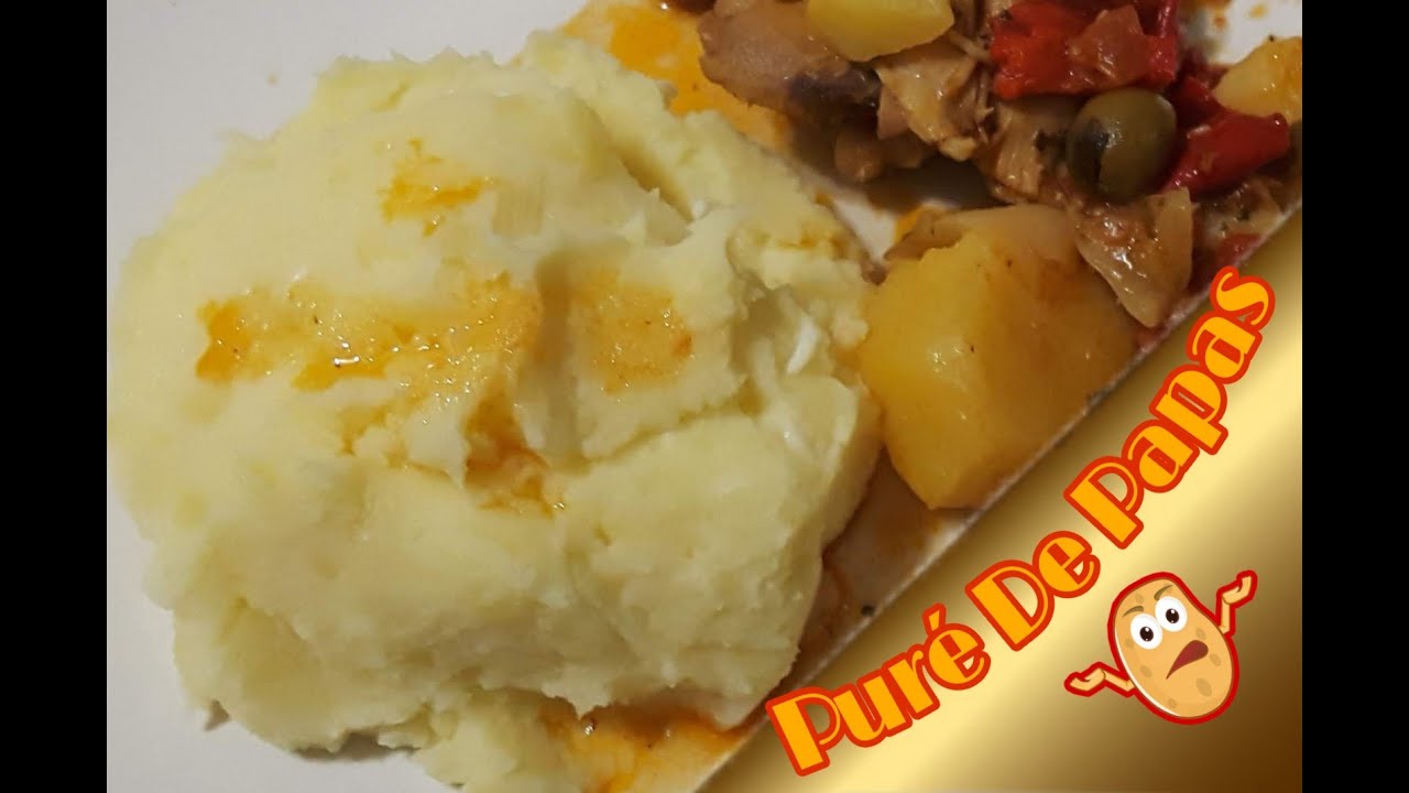 Como hacer pur&eacute; de papas con leche mantequilla y queso.