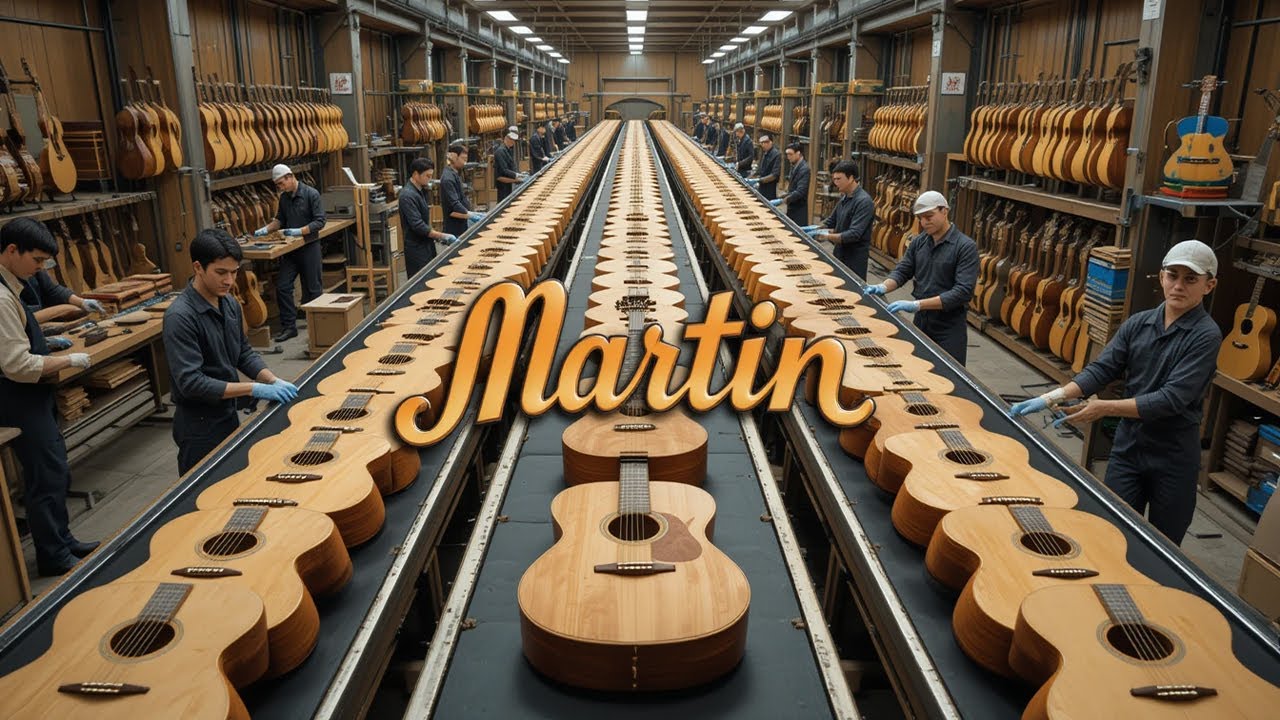 Как изготавливаются гитары MARTIN на заводе.
