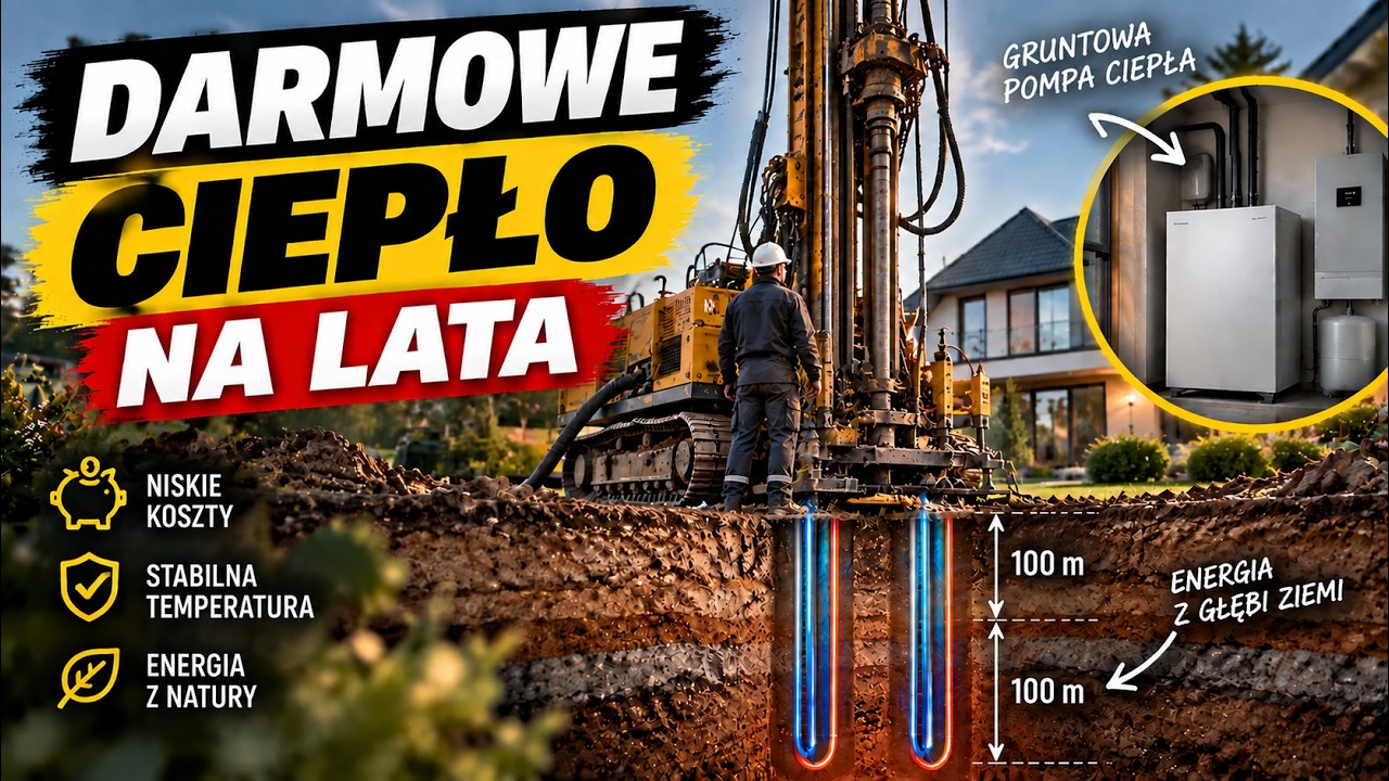 NAJTAŃSZE ogrzewanie na lata! Odwierty młotkiem pod gruntową pompę ciepła Qvantum QG R290!