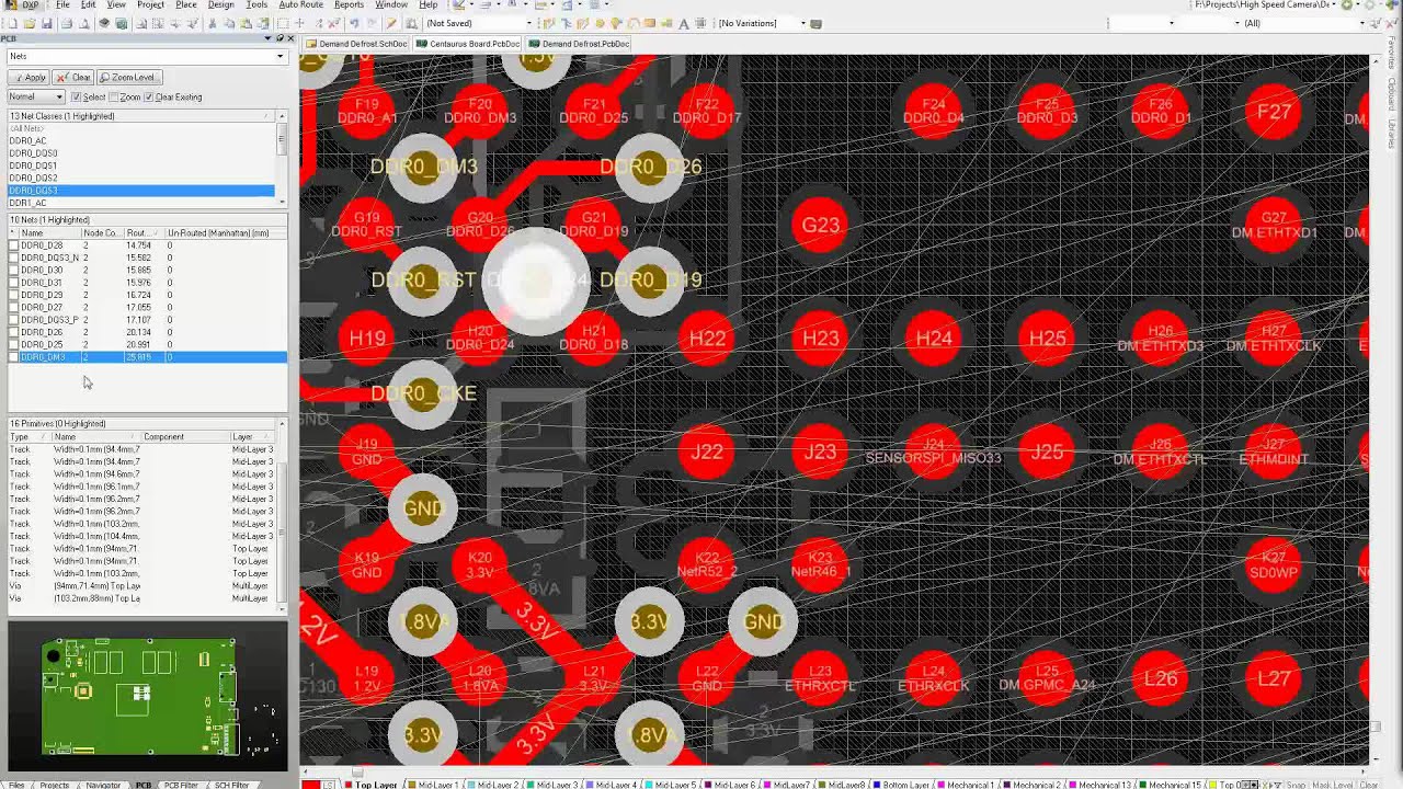 Extreme PCB layout - DDR3 Interface