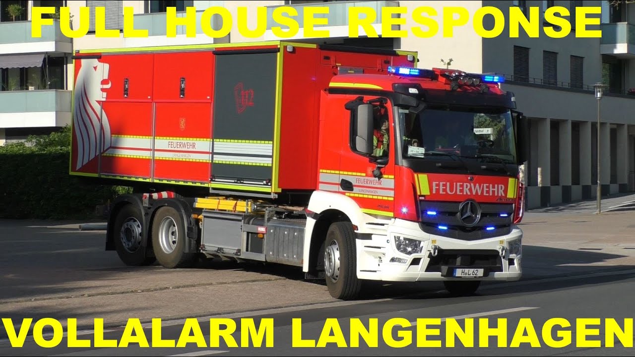 [Es Rückt aus: ALLES! / "Full House Response"] Einsatzfahrt Vollalarm Feuerwehr Langenhagen