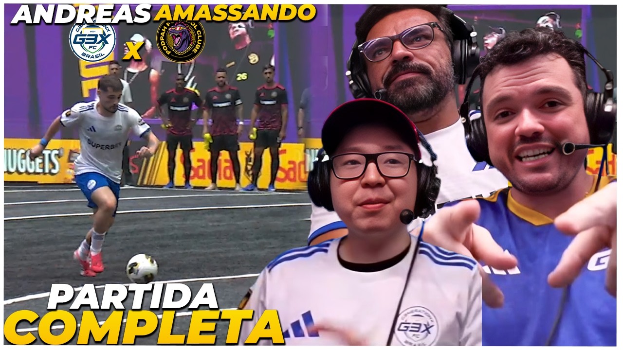 O ANDREAS AMASSOU 🔥 G3X FC x PODPAH FUNKBOL - PARTIDA COMPLETA - KINGS LEAGUE BRASIL