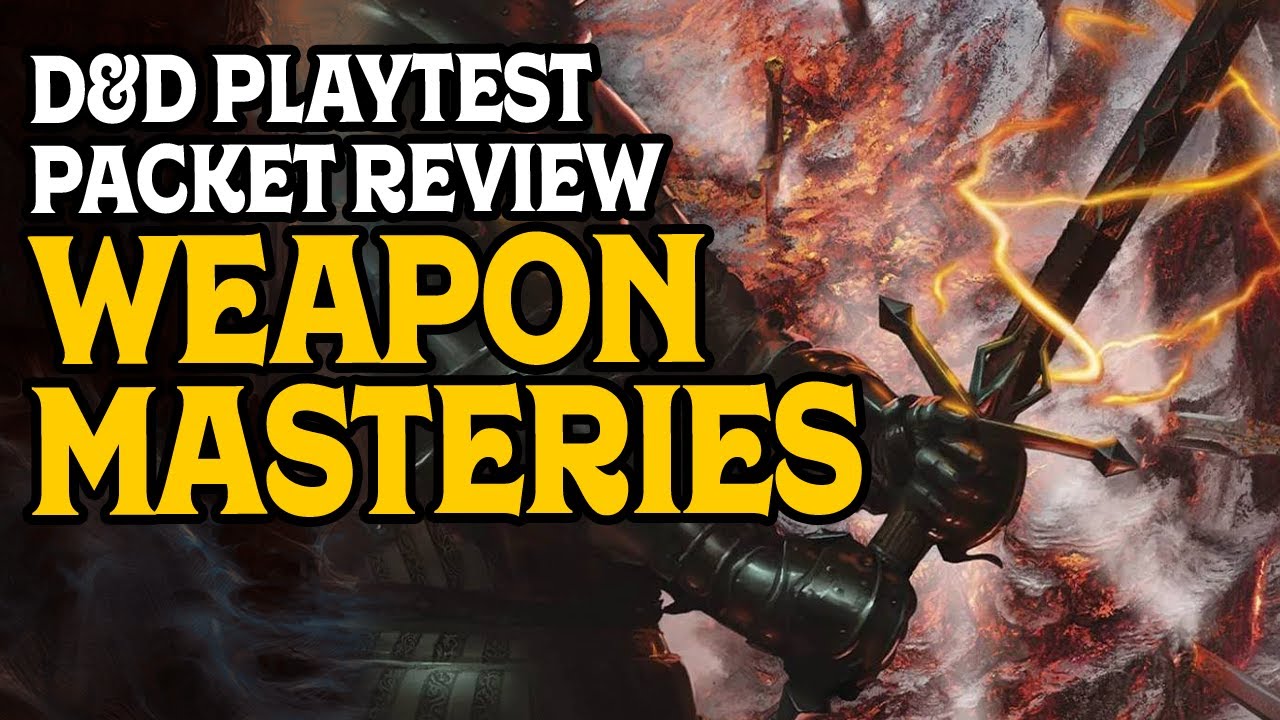 One D&D Playtest Review: Weapon Mastery