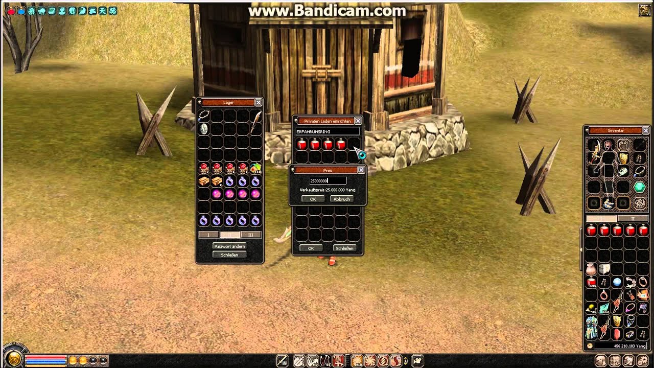 [Metin2] How to set up a shop with exp. ring