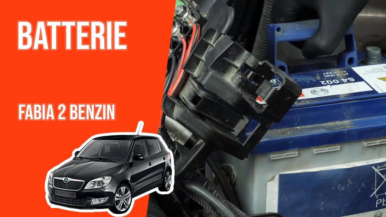 Batterie wechseln Fabia 2 1.4 16V 🔋