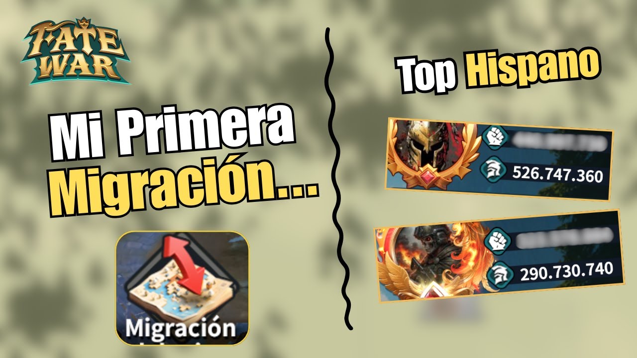 Migración Inesperada l ¿TOP Jugadores Hispanos? l Me Queda Poco y Mucho Para Las T6s... l Fate War