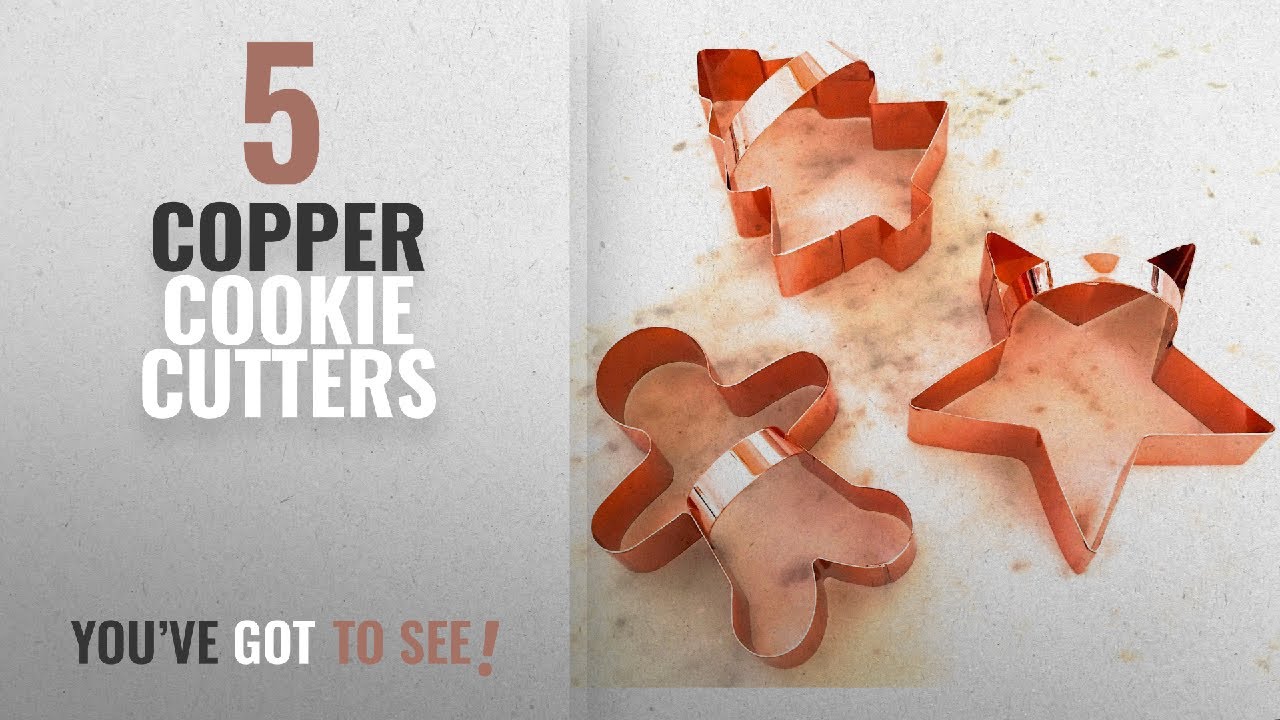 Best Copper Cookie Cutters [2018]: Copper Cookie Cutter Set, BONUS Handles, Fun Baking In Your Home