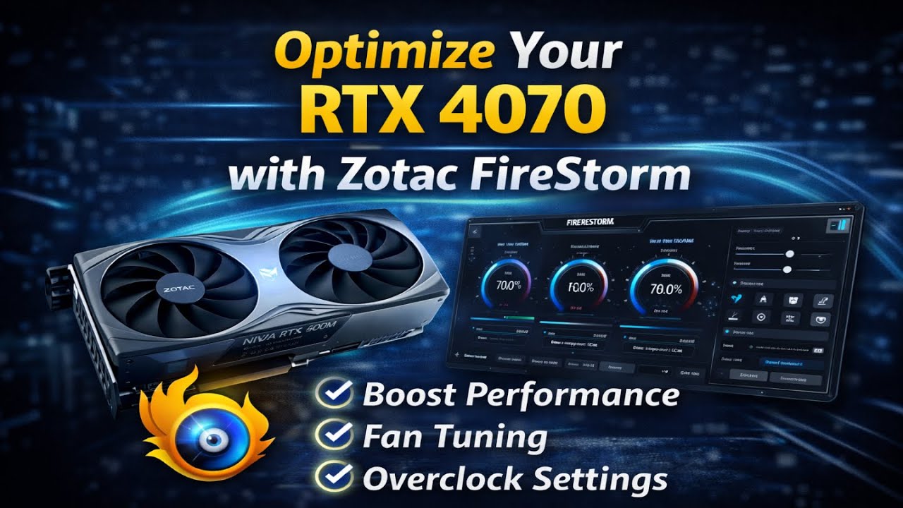 Оптимизируйте свою RTX 4070 с Zotac FireStorm | Руководство по настройке и настройке лучшей криво...