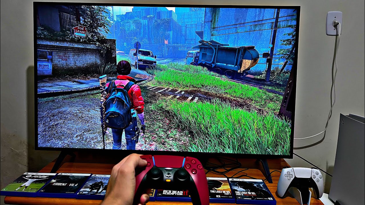 TESTANDO JOGOS NO PS5 EM UMA TV 4K!