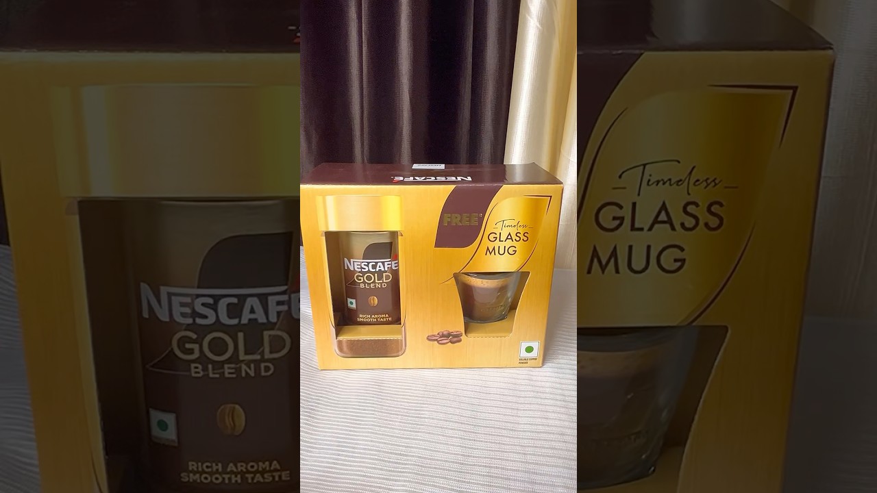 💥☕️ Nescafe Gold Blend Coffee Free Mug Inside 😍🎁🥰👍 | #unboxing #nescafe #coffee lover ee