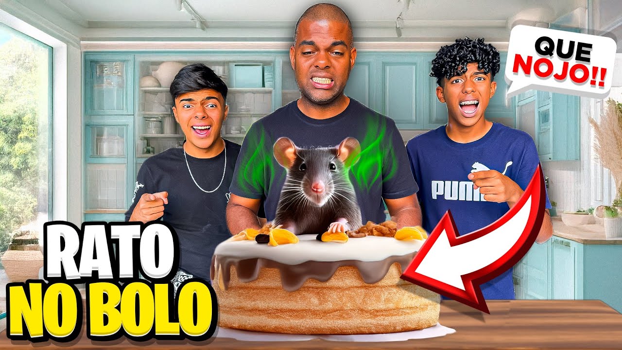 RATO 🐀 NO BOLO 😬”Fomos surpreendidos com um Rato no bolo”😬