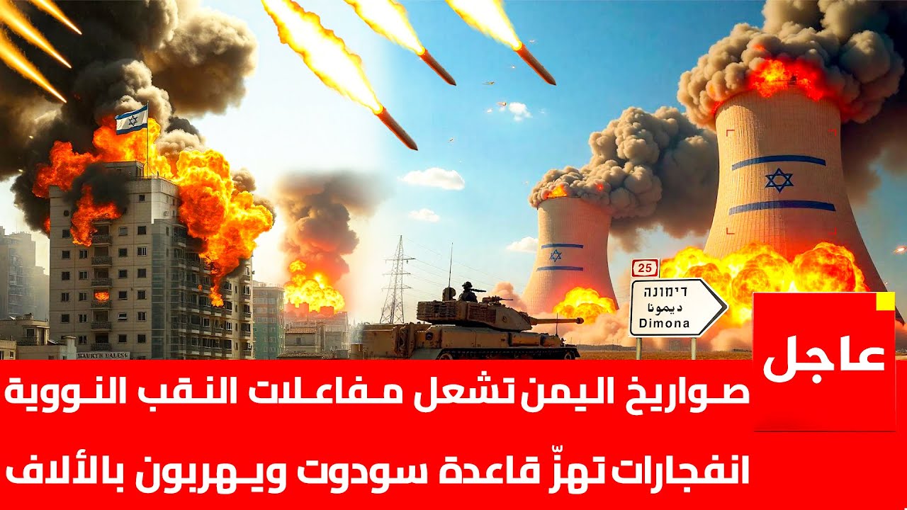 صواريخ اليمن تشعل مفاعلات النقب النووية | هروب جماعى بالألاف فى تل ابيب