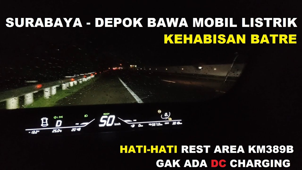 Bawa Mobil Listrik Surabaya-Depok Kehabisan Batre di jalan...Enjoy Aja