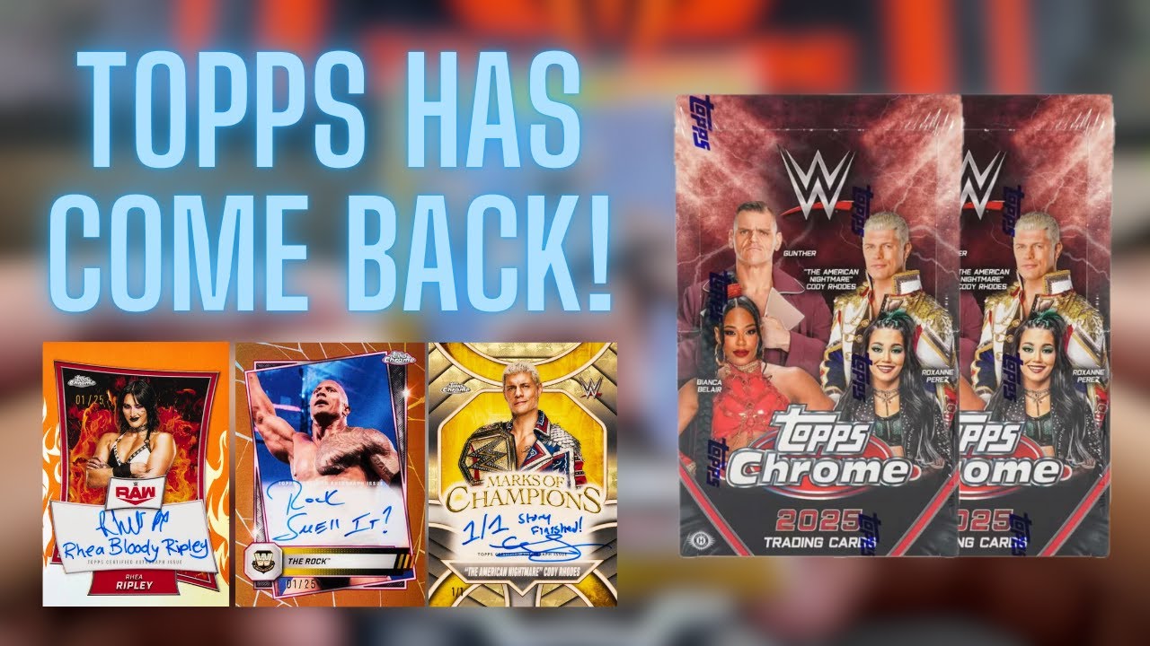 ЭТО ПОТРЯСАЮЩЕ! ЛЕГЕНДАРНЫЙ ХИТ! | Открытие Chrome Hobby Box от WWE Topps 2025!
