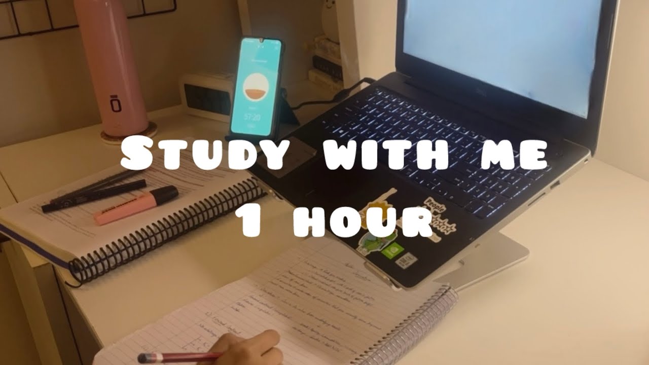 📚 1 hour | Study with me | quiet grind | cozy fire crackling sound | no music | no breaks 📚