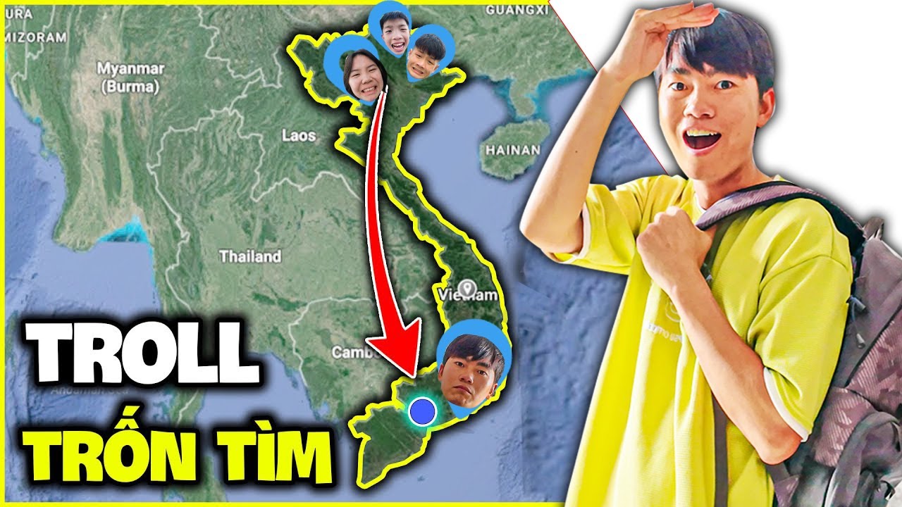 Th&aacute;i Chuối TV || Thử Th&aacute;ch Trốn T&igrave;m Troll Cả Team Trẻ Tr&acirc;u Từ Bắc V&agrave;o Nam