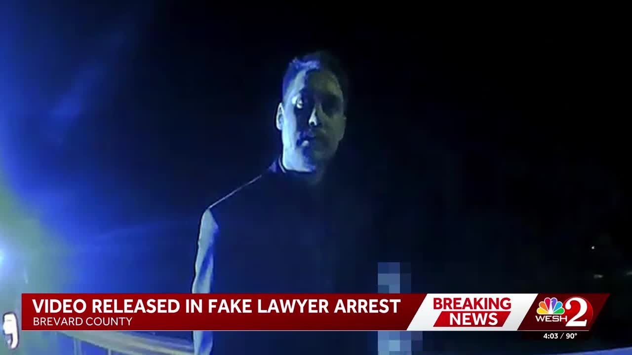 Bodycam shows Florida man accused of posing as a lawyer during traffic stop