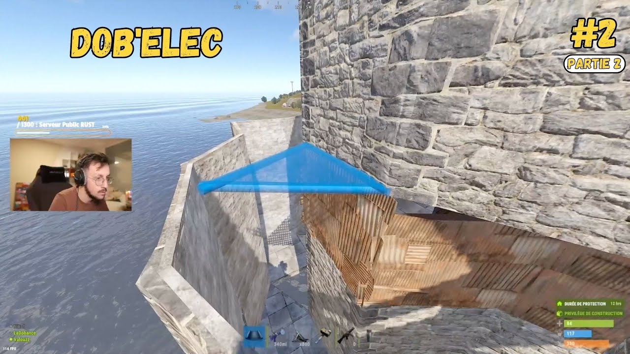 Dob'elec est de retour ! On avance la base et l'électricité ! Rust #2 (partie 2)