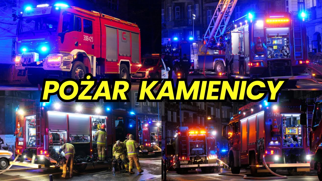 Pożar poddasza kamienicy przy ul. Mostowej w Poznaniu