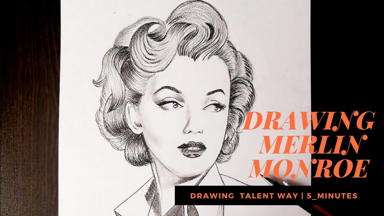 How to Draw a merilyn monroe beautiful and step by step || easy draw merilyn monroe with pencil