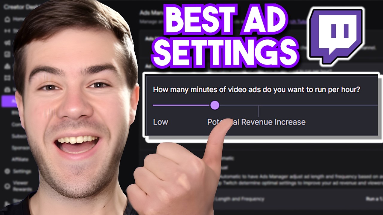 Best Twitch Ad Settings For Small Streamers!