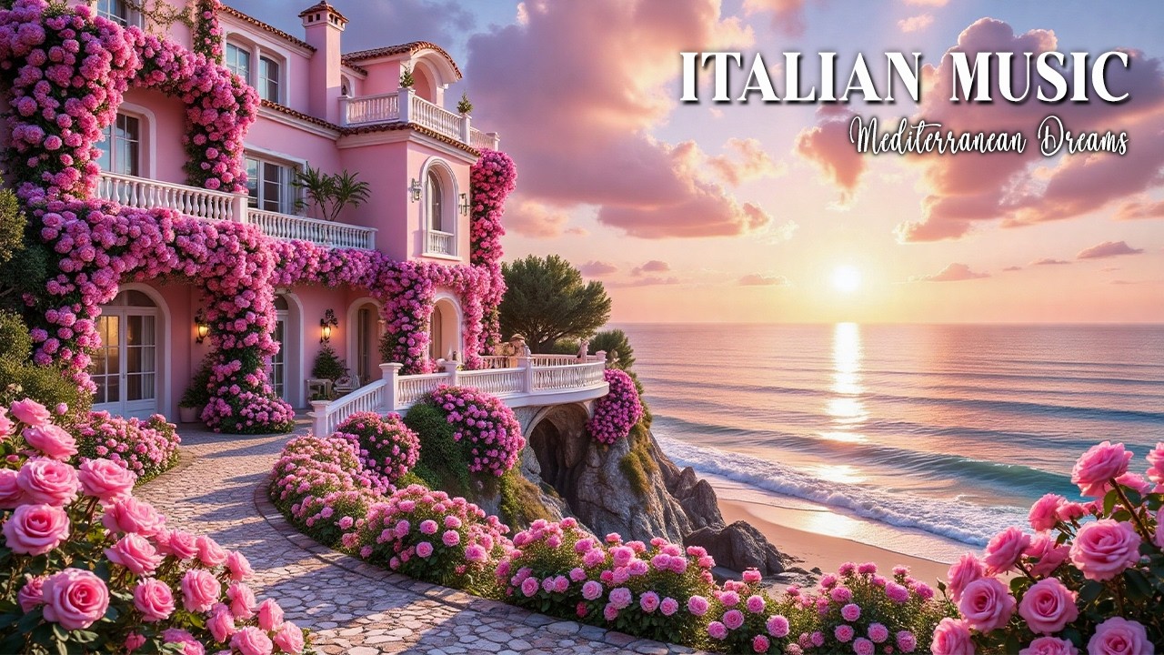 Italian Riviera Luxury Escape 🌊 Romantic Mediterranean Guitar Melodies 4K