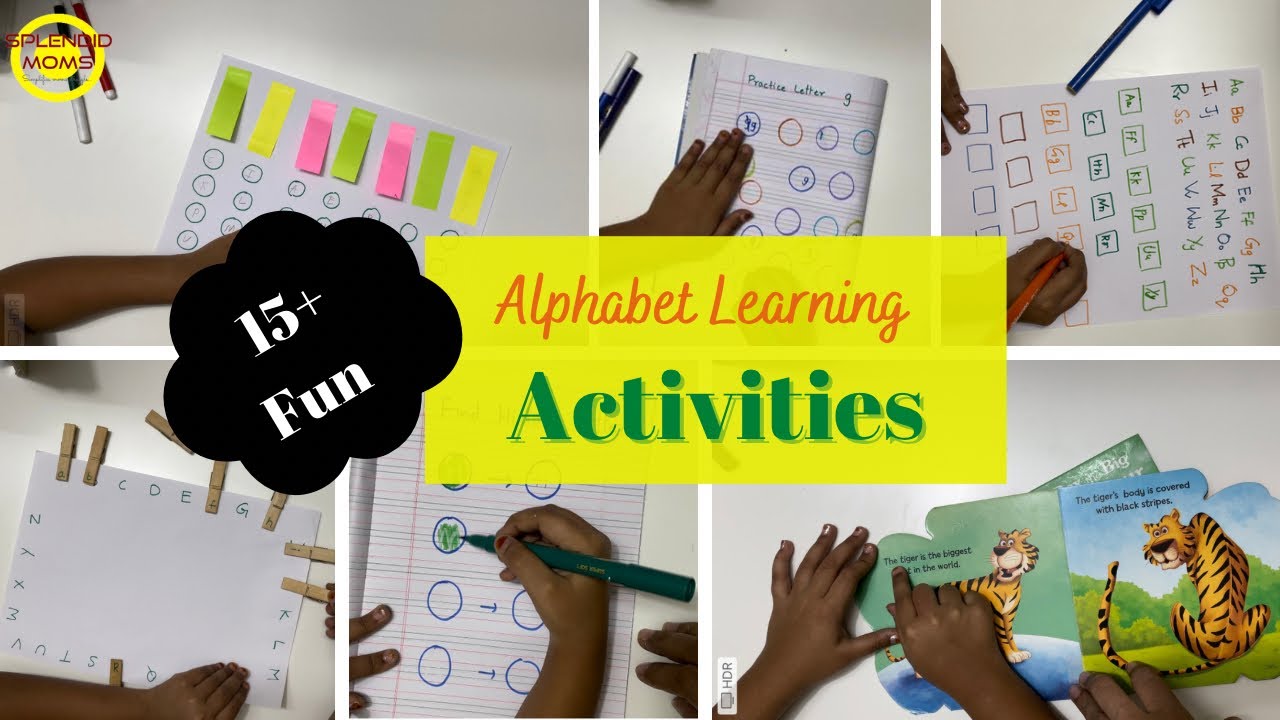 ABC Alphabet writing recognition activities for toddlers