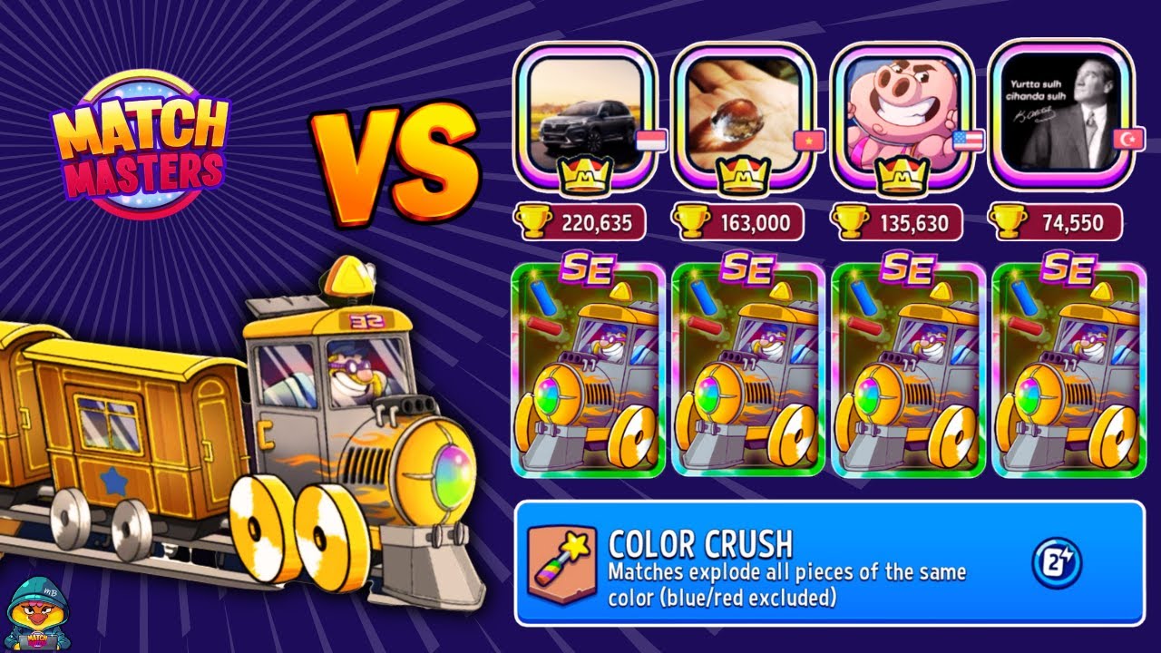 x5 HIGH STAKE -SE- ALL ABOARD DEMOLISH DAILY MODE | Match Masters Color Crush + Super Sprint